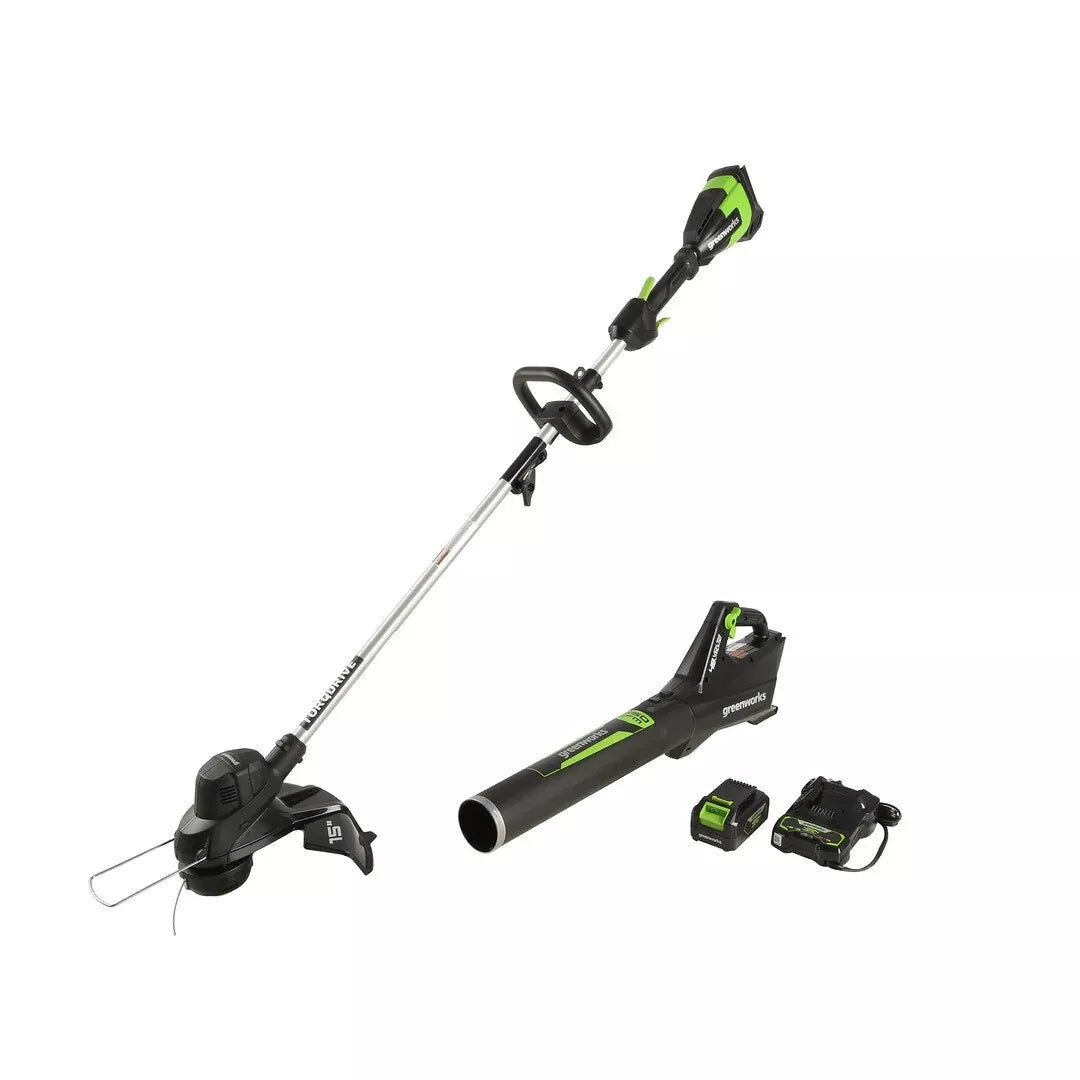 Greenworks Commercial 48BTCK Trimmer Blower Combo